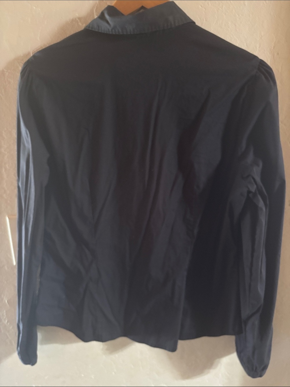 LOFT Navy Ruffle-Front Blazer Jacket - Picture 5 of 5